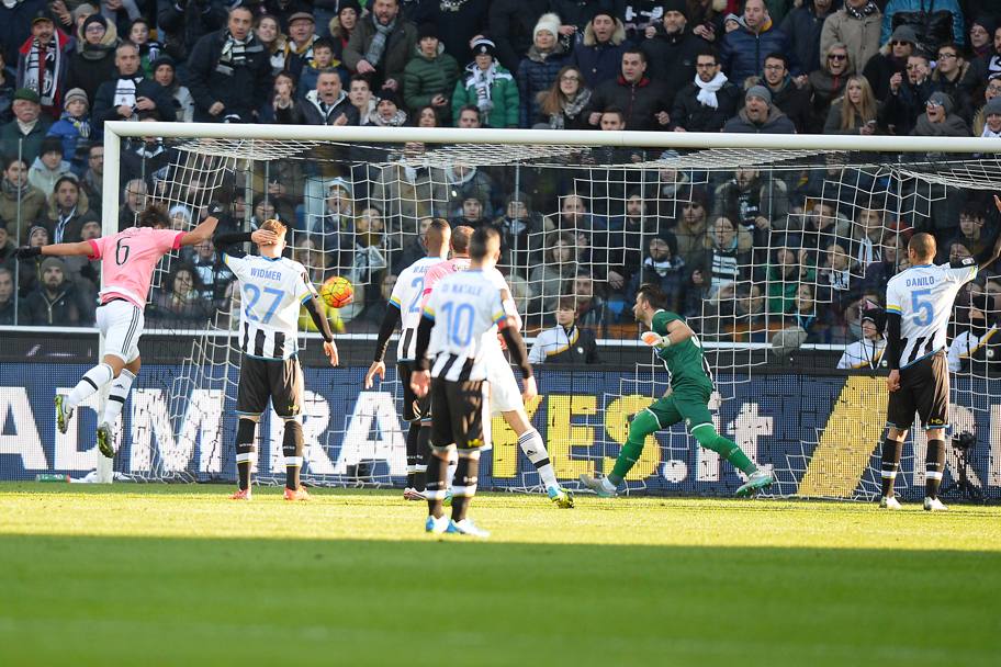 A Udine fa festa anche Khedira, al terzo gol in campionato, il secondo consecutivo. LaPresse